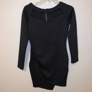 Black cocktail dress